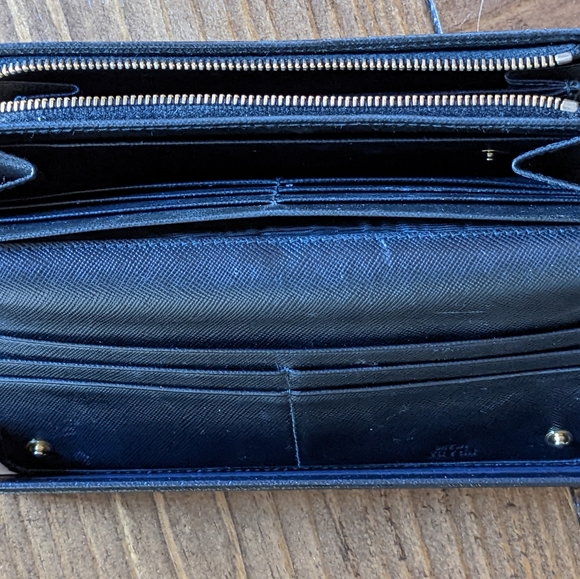 BEAUTIFUL, PRADA, large, Portaf Saffiano, metal Nero wallet - Picture 4 of 11